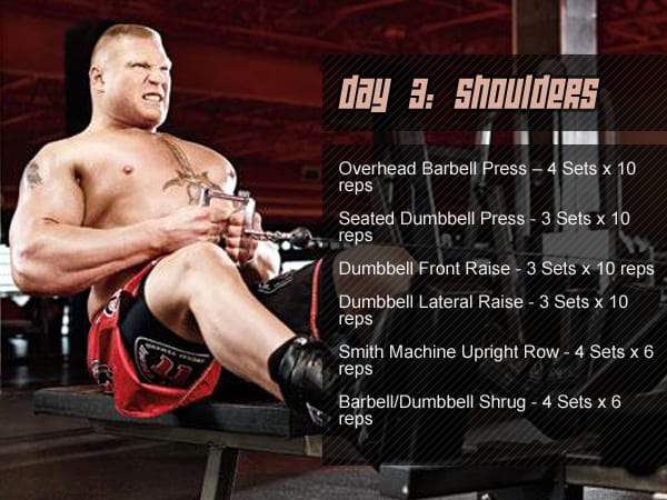 Professional Fighter Brock Lesnar and His Workout Routine, Diet Part 3