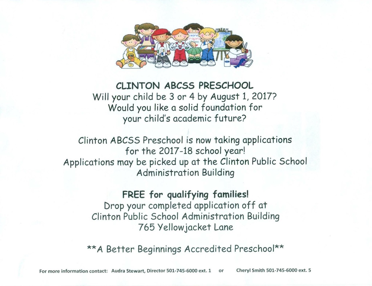 Clinton ABCSS Preschool Enrolling Now The Jacket Journal