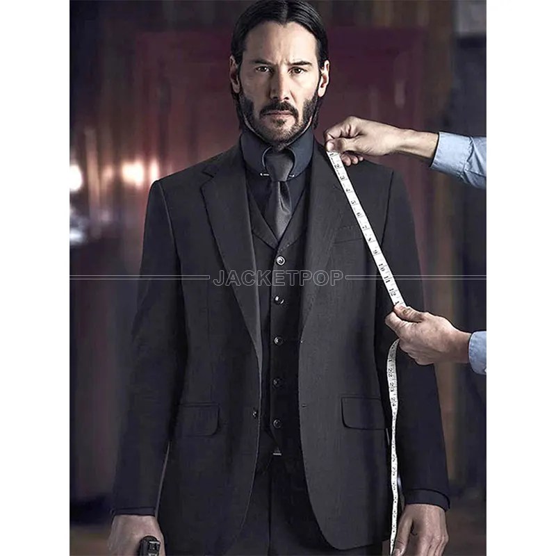John Wick Suit Costume Keanu Reeves Black Suit