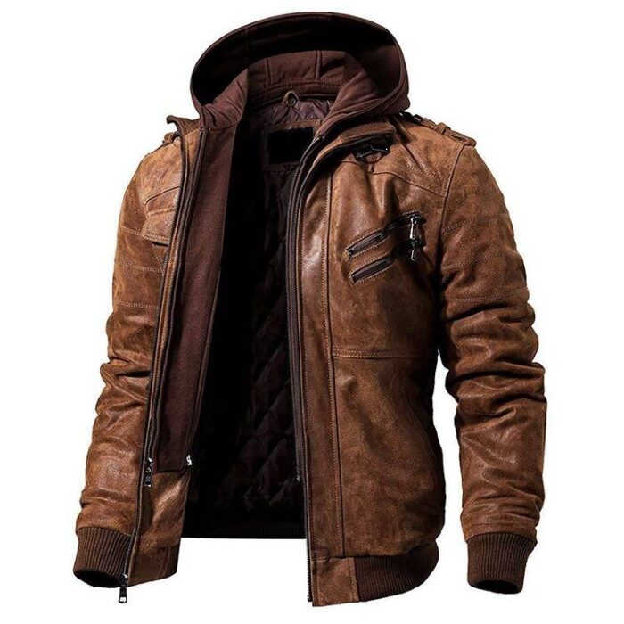 Buy Leather Biker Jacket For Men in New Zealand Mens Jacket Auckland