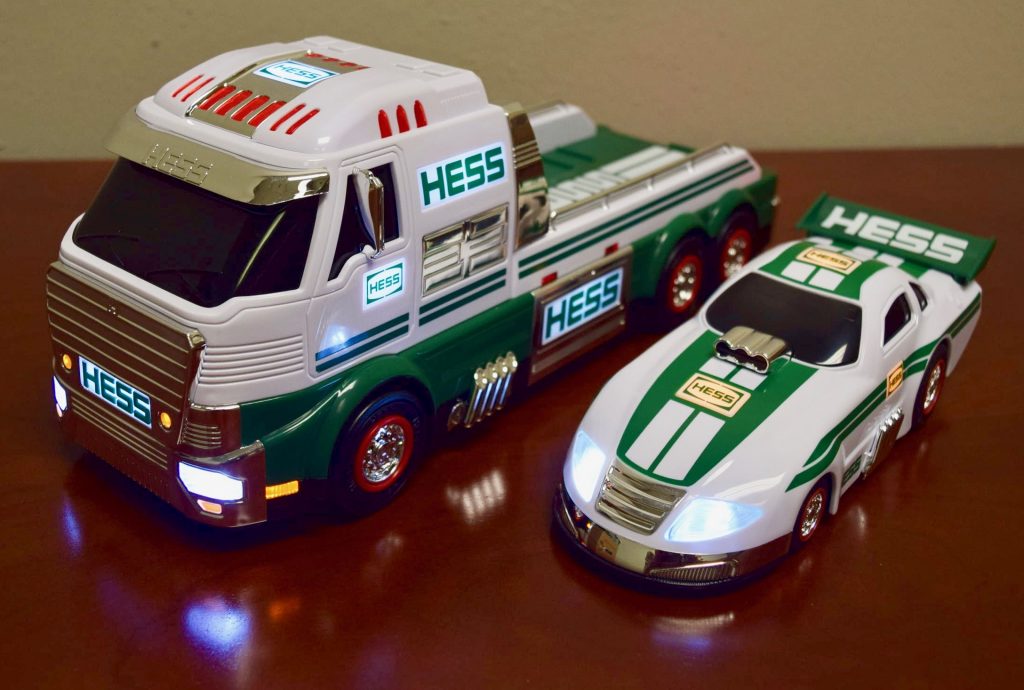 Hess 2016 Truck and Dragster Plus Poster Pair Jackie's Toy Store