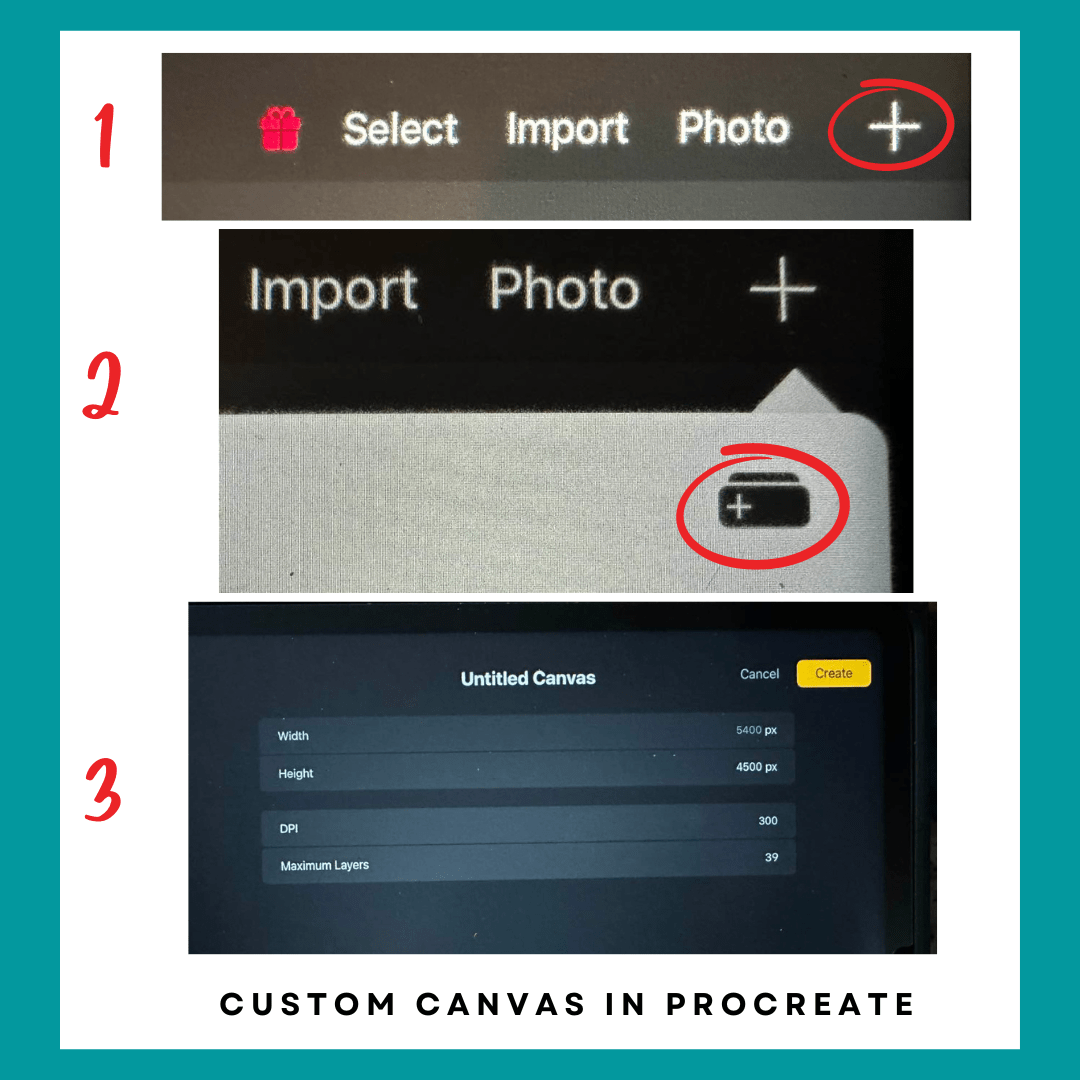 How to Use Procreate Step 1 for Very First Beginners Create a New