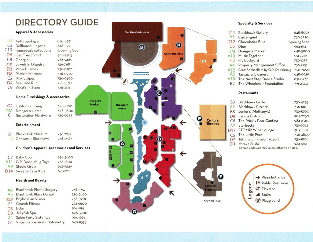 Oak Brook Mall Map Gadgets 2018
