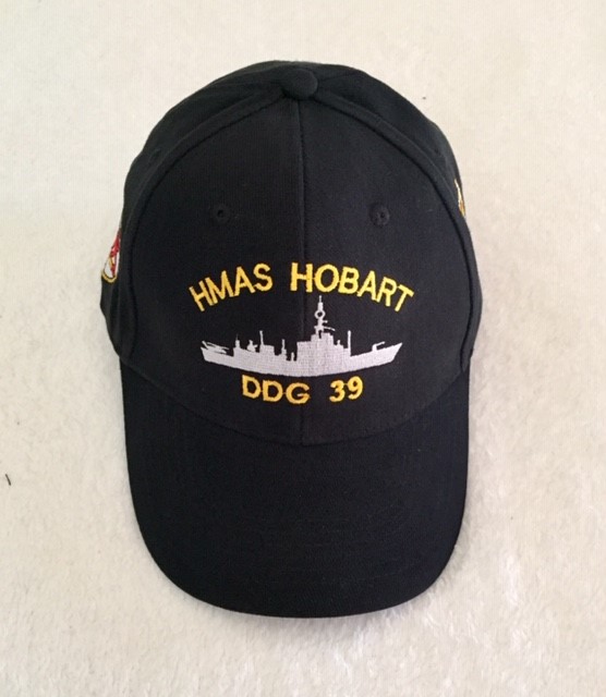 HMAS HOBART DDG39 Uniform Ball Cap (awd) RAN Uniforms, Navy
