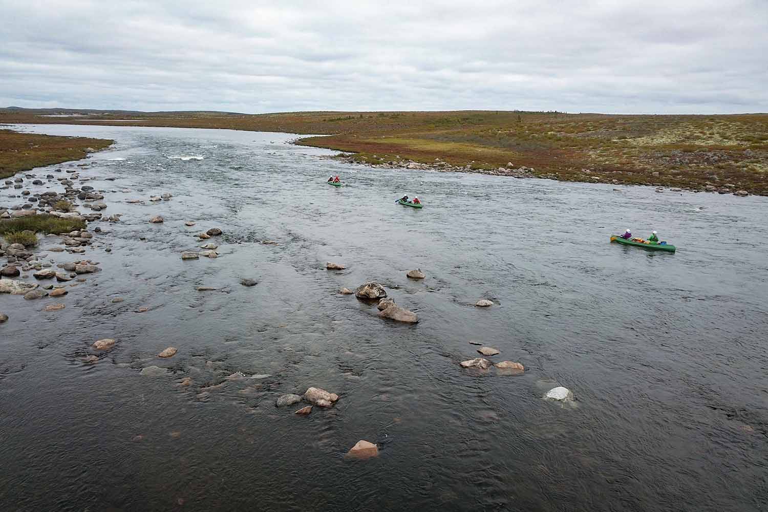 Elk River Canoe Adventure in Northern Canada Tundra Canoe Trips