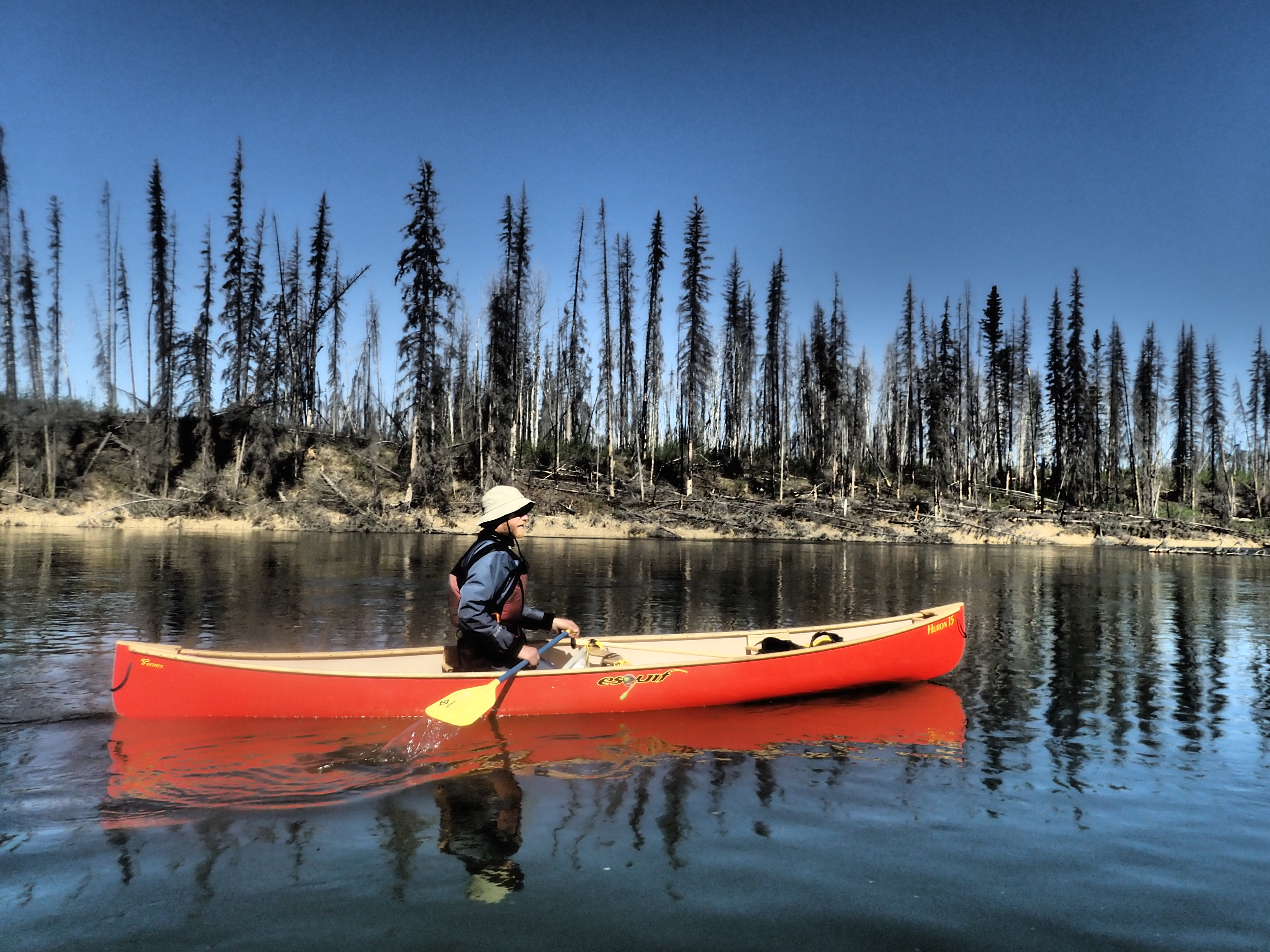Paddle Canada Intro to Lake Canoe In Yellownife, Northwest Territories