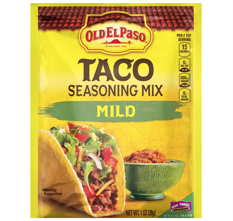 Taco Seasoning Mild 1oz Packet Jack Scalisi