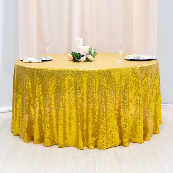 120" Round Sequin Table Cover Jacks Dollar