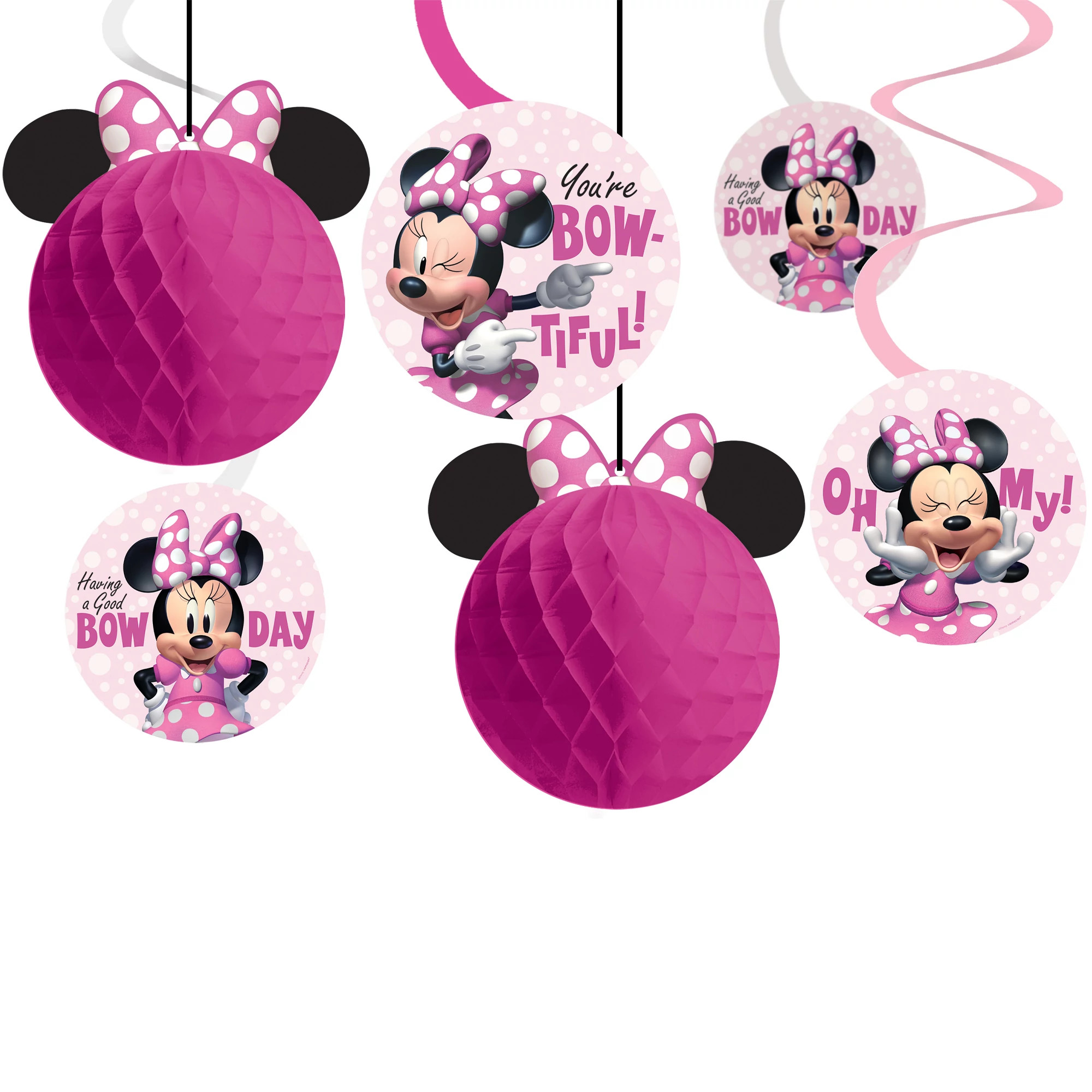 Minnie Mouse Forever Swirls 12pc/Set Jacks Dollar