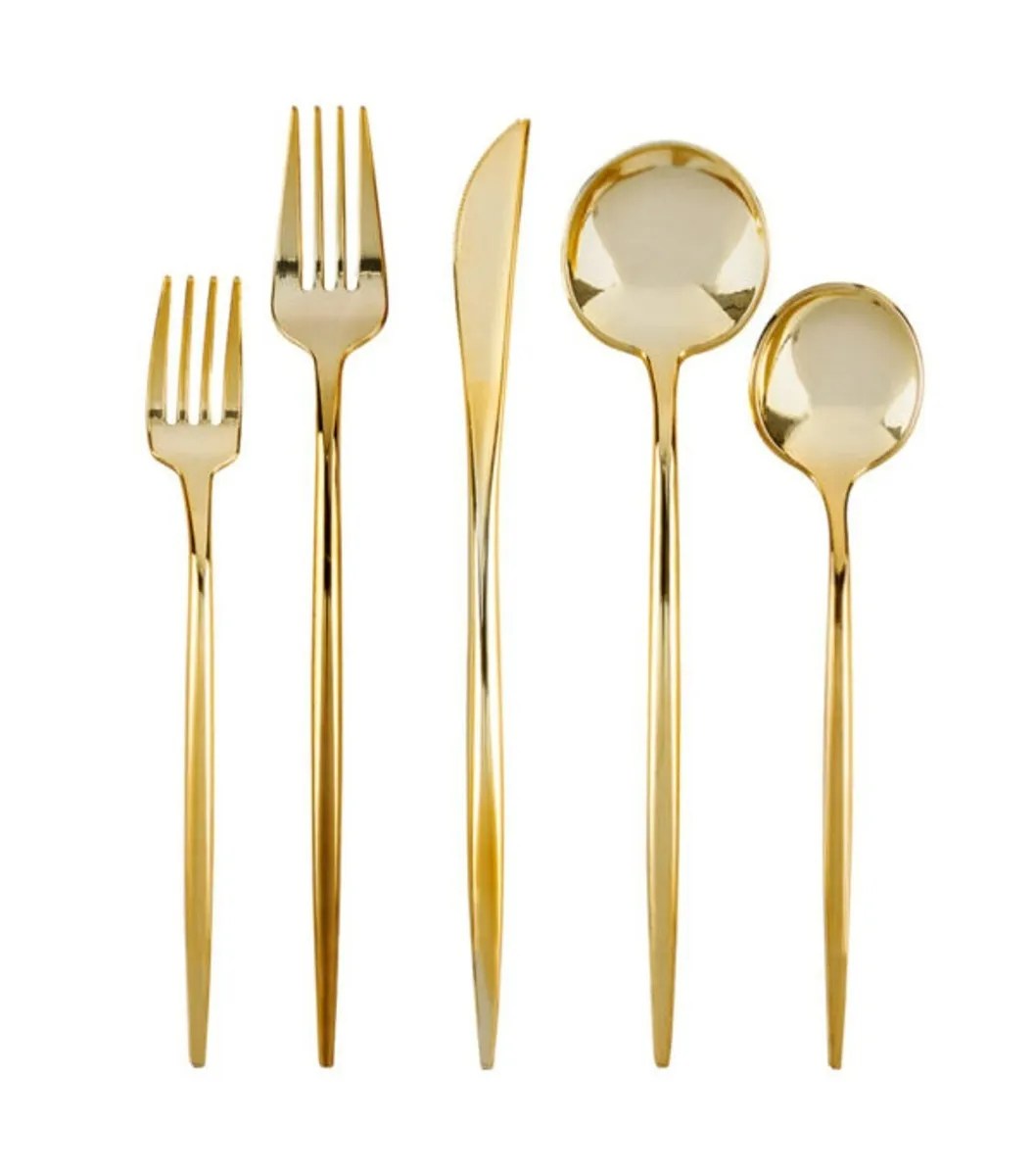 40 PackExtra Heavyweight Combo Cutlery, Gold Jacks Dollar