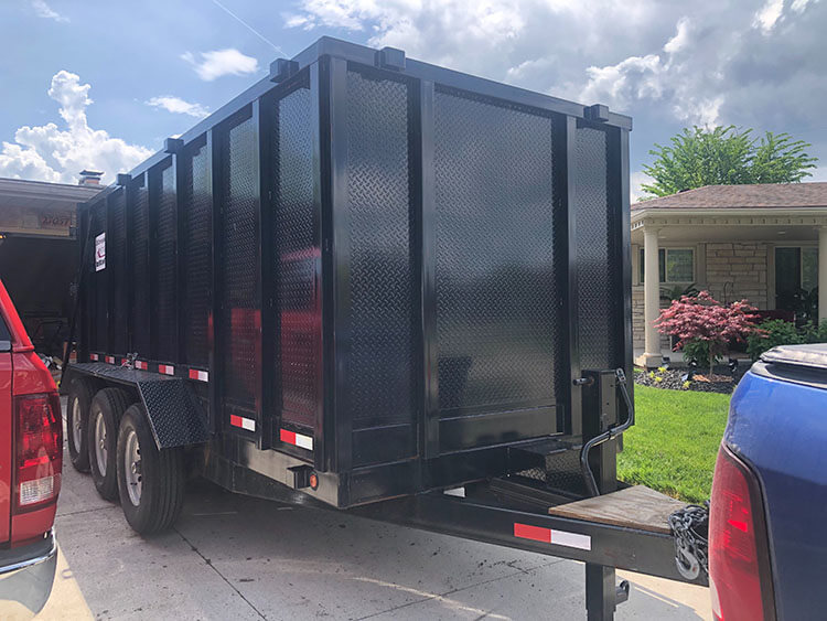 Convenient dumpster trailer rental in Belleville, MI, 48111