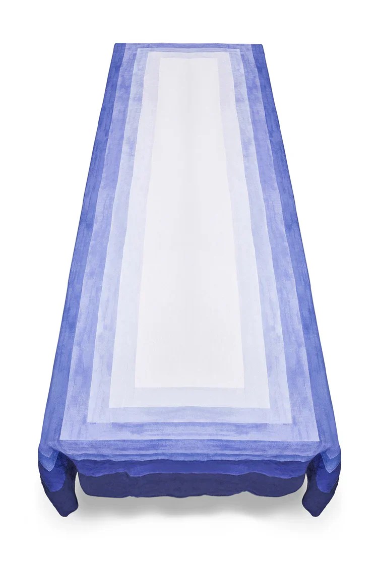 Shades of Blue Tablecloth Objet West by XoWyo