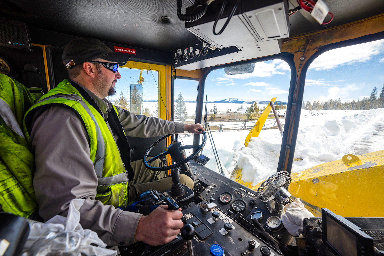 Snowpiercers Plowing Yellowstone roads is a job and a half
