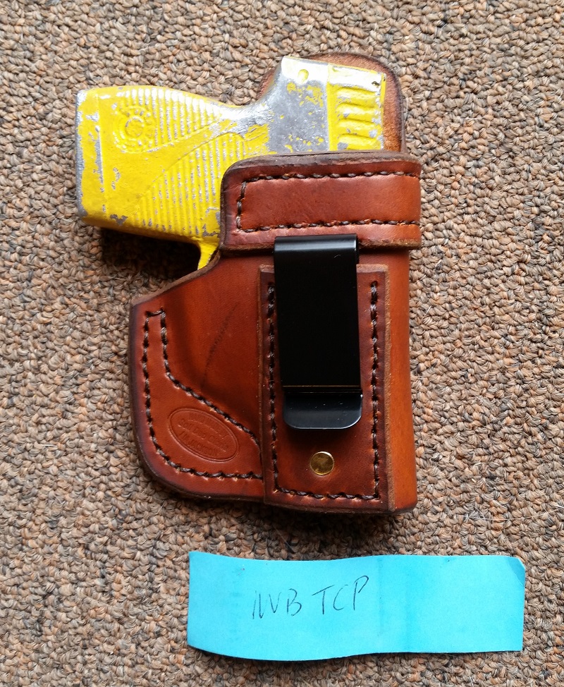 IWB Taurus TCP leather holster Jackson LeatherWork, LLC