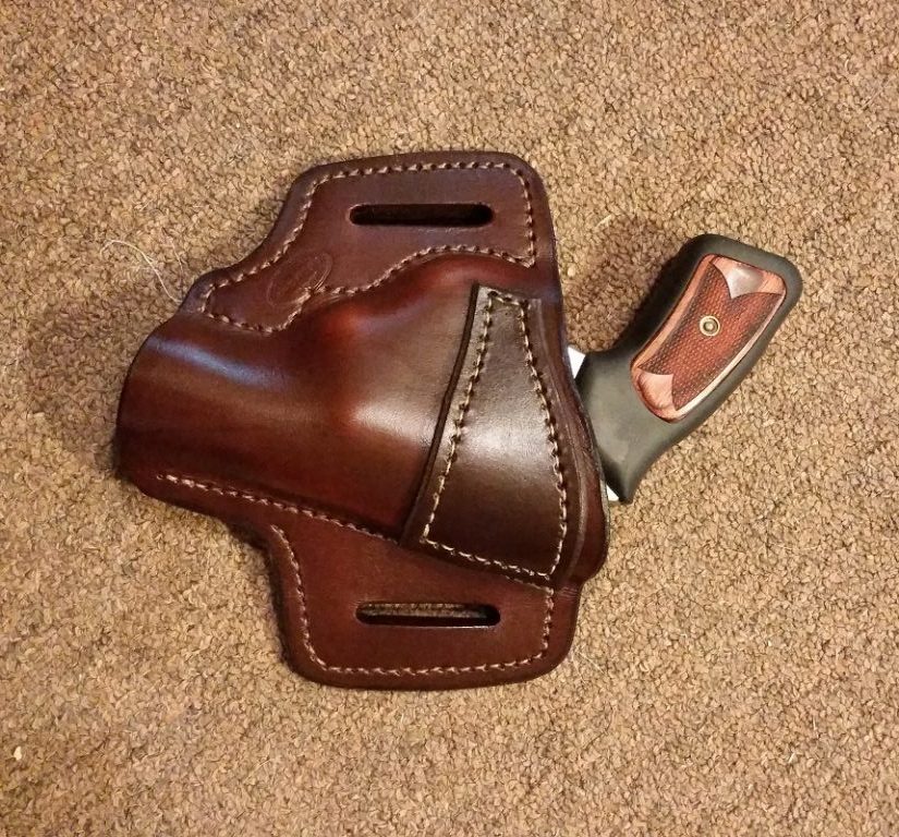 Ruger SP101 OWB holster Jackson LeatherWork, LLC