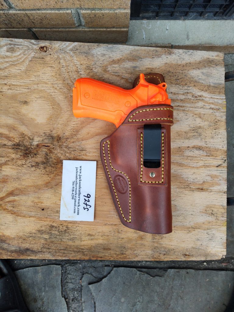 Beretta 92 fs IWB holster Jackson LeatherWork, LLC