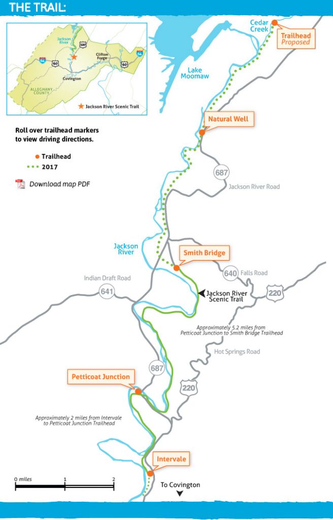 fullmap Jackson River Scenic Trail Marathon