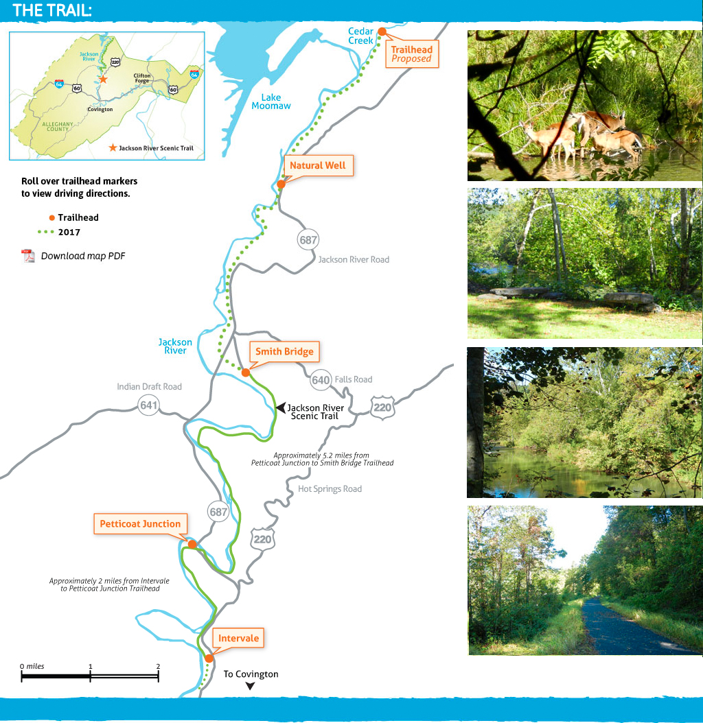 fullmap Jackson River Scenic Trail Marathon