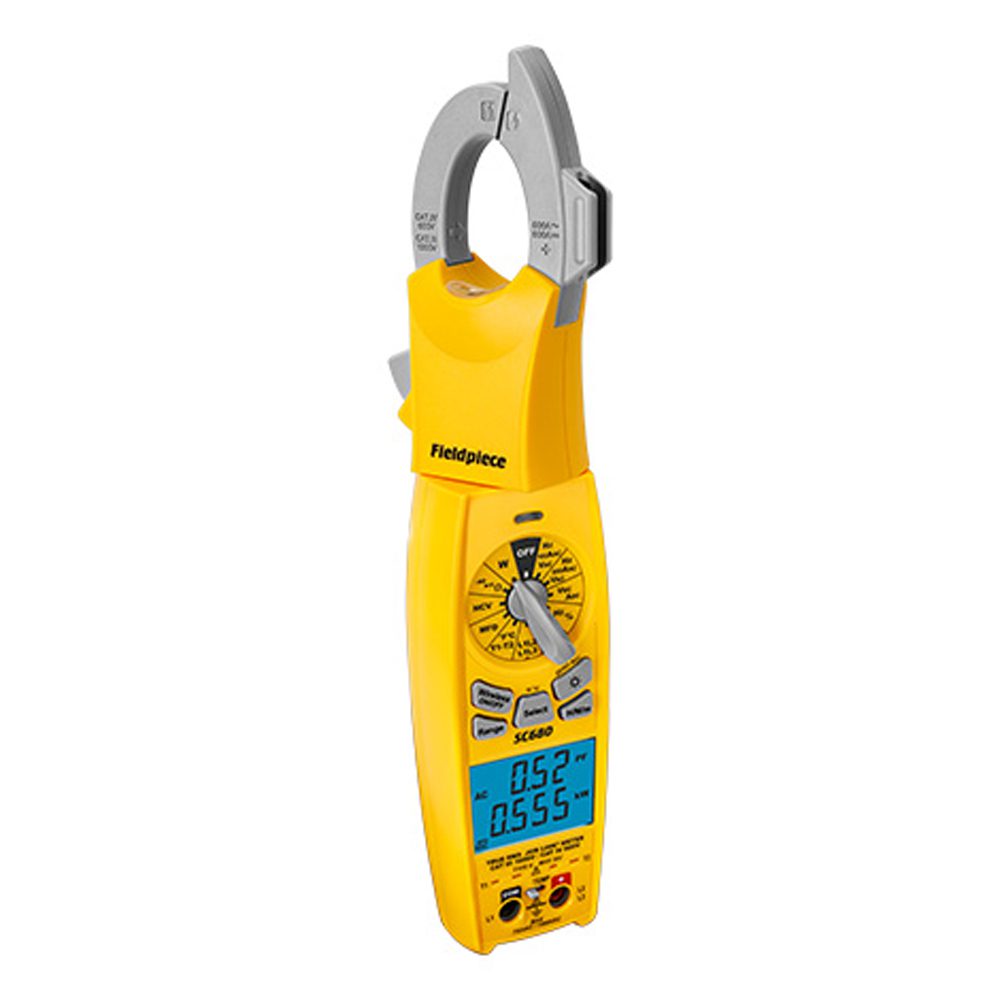 Fieldpiece SC680 Wireless Power Clamp Meter, Sends to Mobile App