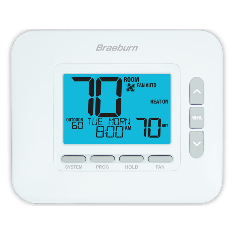 Braeburn 4030 2H/1C Programmable Thermostat with Dry Contact