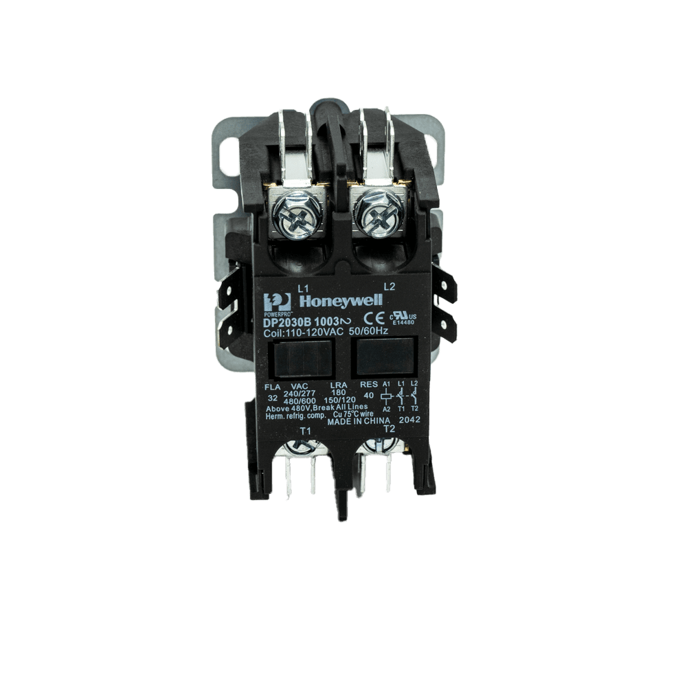 Honeywell DP2030B5004 120VAC 2 Pole Deluxe Definite Purpose Contactor
