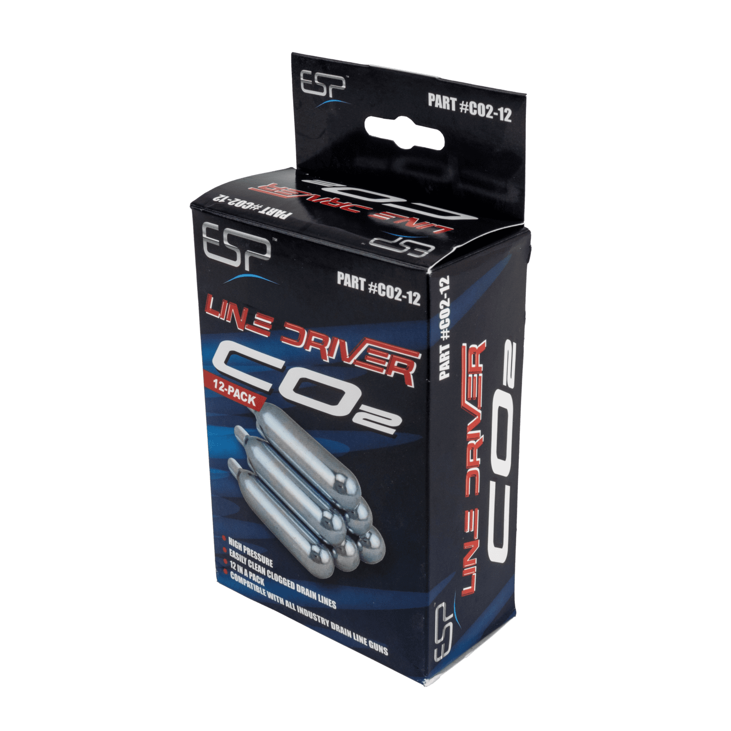 ESP CO212 HighPressure CO2 Cartridges, 12 Pack