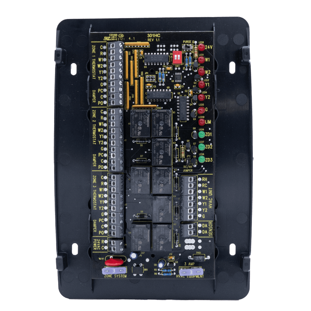 iO HVAC Controls ZP3HCMS 3Zone MultiStage 2H/2C Zone Panel