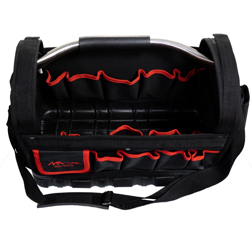 MALine MA15TB Black and Red Tool Bag with Metal Handle