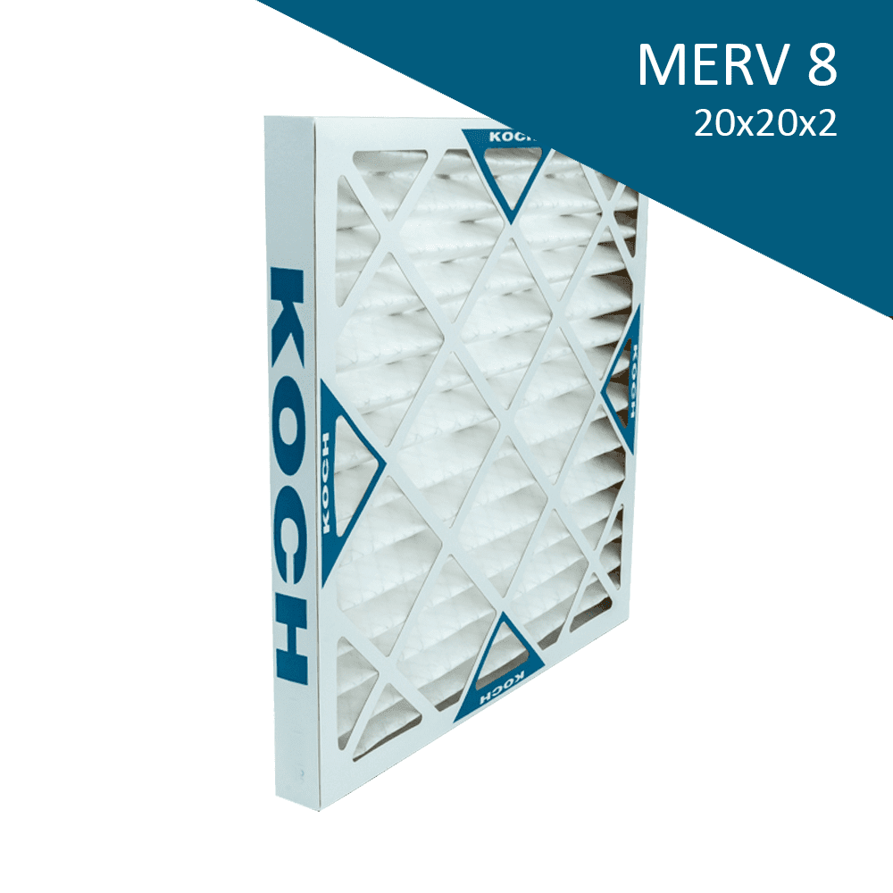 Koch 102700019 20x20x2 MERV 8 Pleated Panel Air Filter