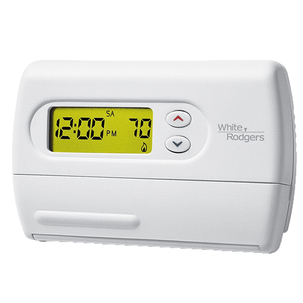 WhiteRodgers 1F80361 5+1+1 Day Programmable Thermostat, 1H/1C
