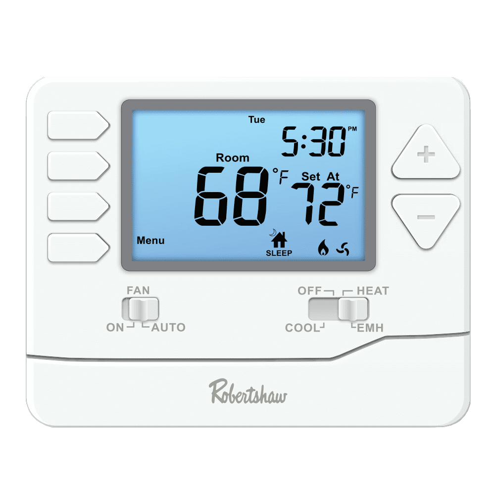 Robertshaw RS9210 Programmable 7Day 2H/1C EmH Setting Thermostat