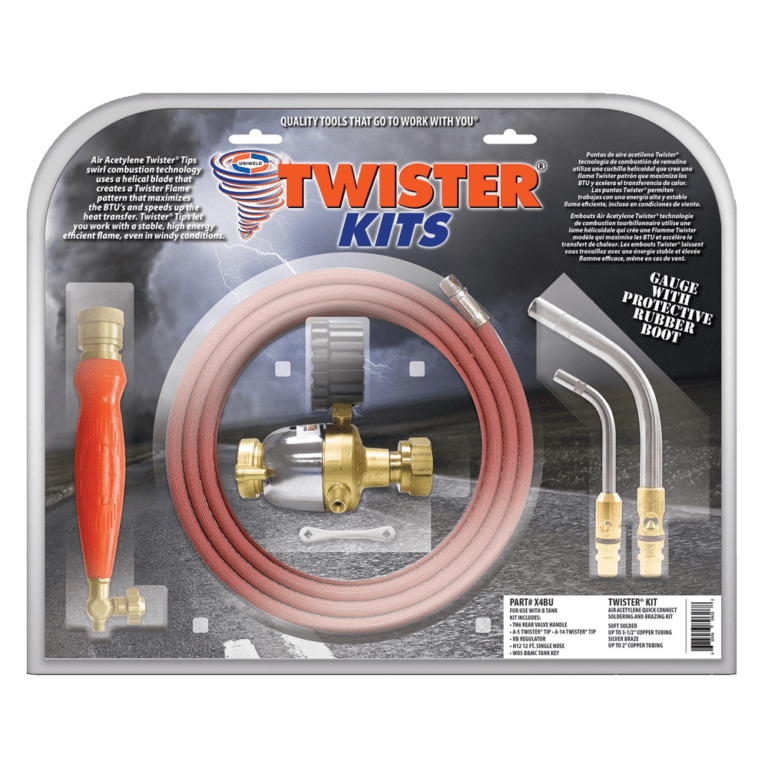 Uniweld X4BU Soldering & Brazing Twister Kit With A5, A14 Twister Tips
