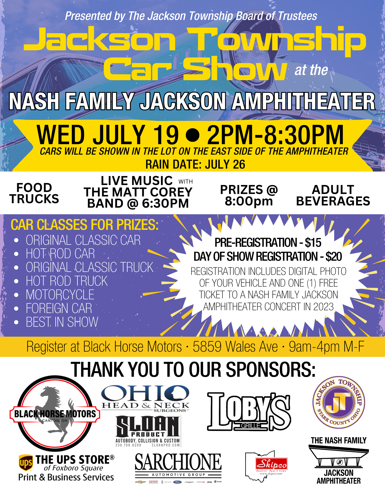 Jackson Township Car Show Jackson Township, Stark County, Ohio