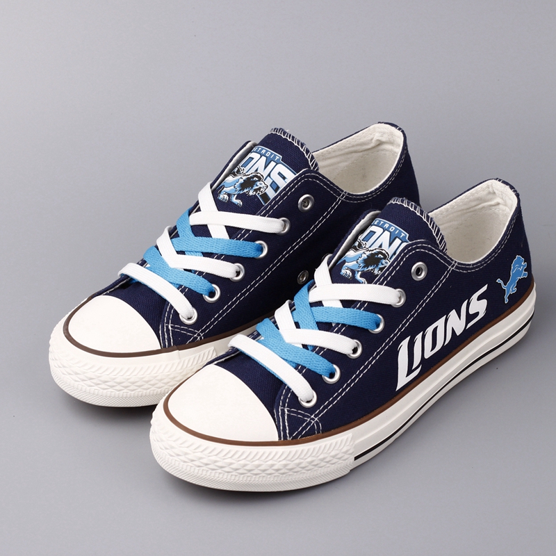 Detroit Lions shoes style 2 logo Low Top Sport Sneakers Jack sport shop