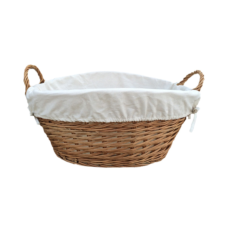Wash Basket with Liner Jack Straws Baskets