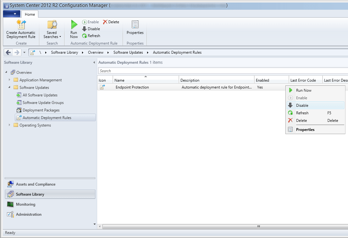 System Center 2012 R2 Configuration Manager Deploying Endpoint