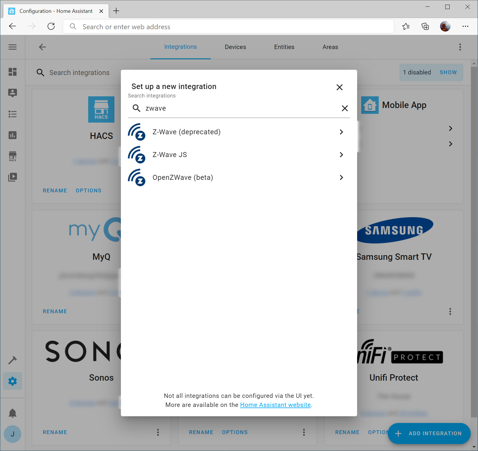 How to upgrade Home Assistant ZWave integration to ZWave JS for