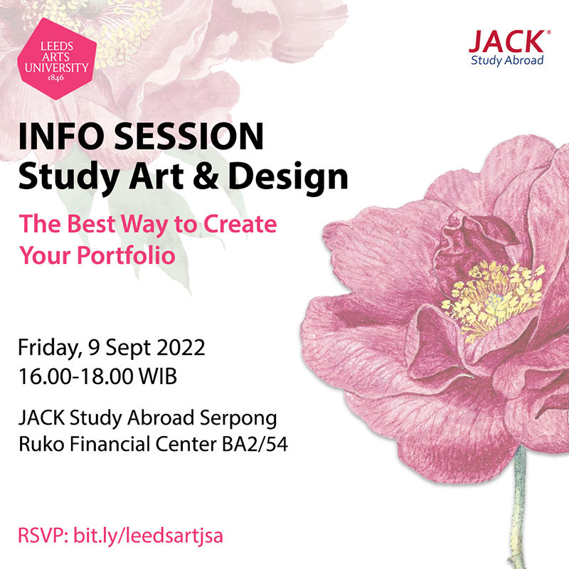 Info Session Study Art & Design with Leeds Art University Studi Ke