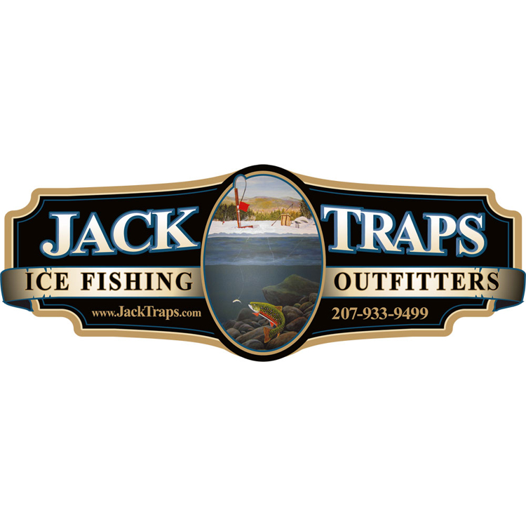 Jack Traps 12″ Decal Jack Traps Ice Fishing Traps and Tip Ups