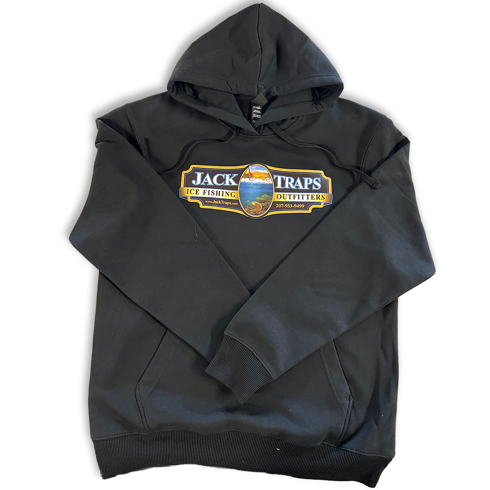 Jack Traps Sweatshirt Black Jack Traps Ice Fishing Traps and Tip Ups