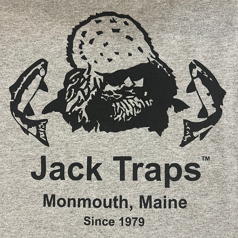Jack Traps Long Sleeve Shirt Gray Jack Traps Ice Fishing Traps and Tip Ups