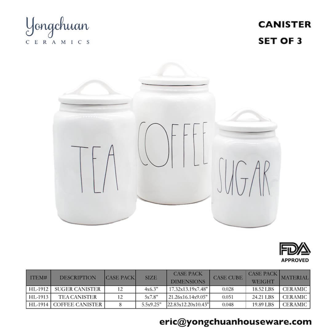 Plain White Canisters