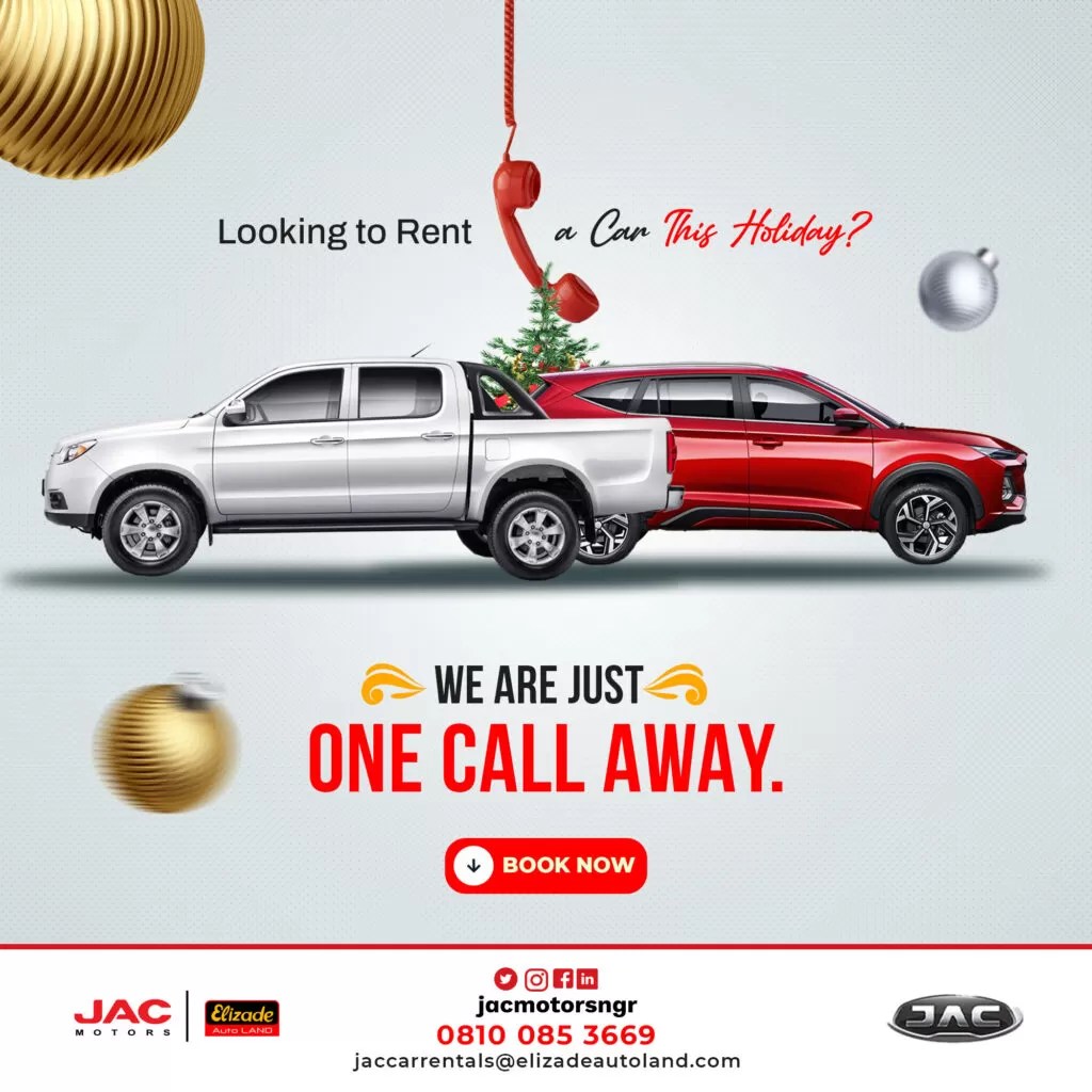 JAC Presents Exclusive Holiday Car Rental Offers JAC Motors Nigeria