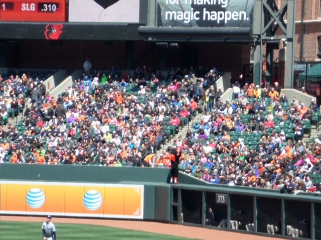 Camden Yards Home of the Baltimore Orioles Jacob's note