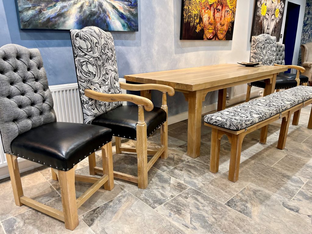 Handmade Solid Oak Dining Suite Jacob Interiors