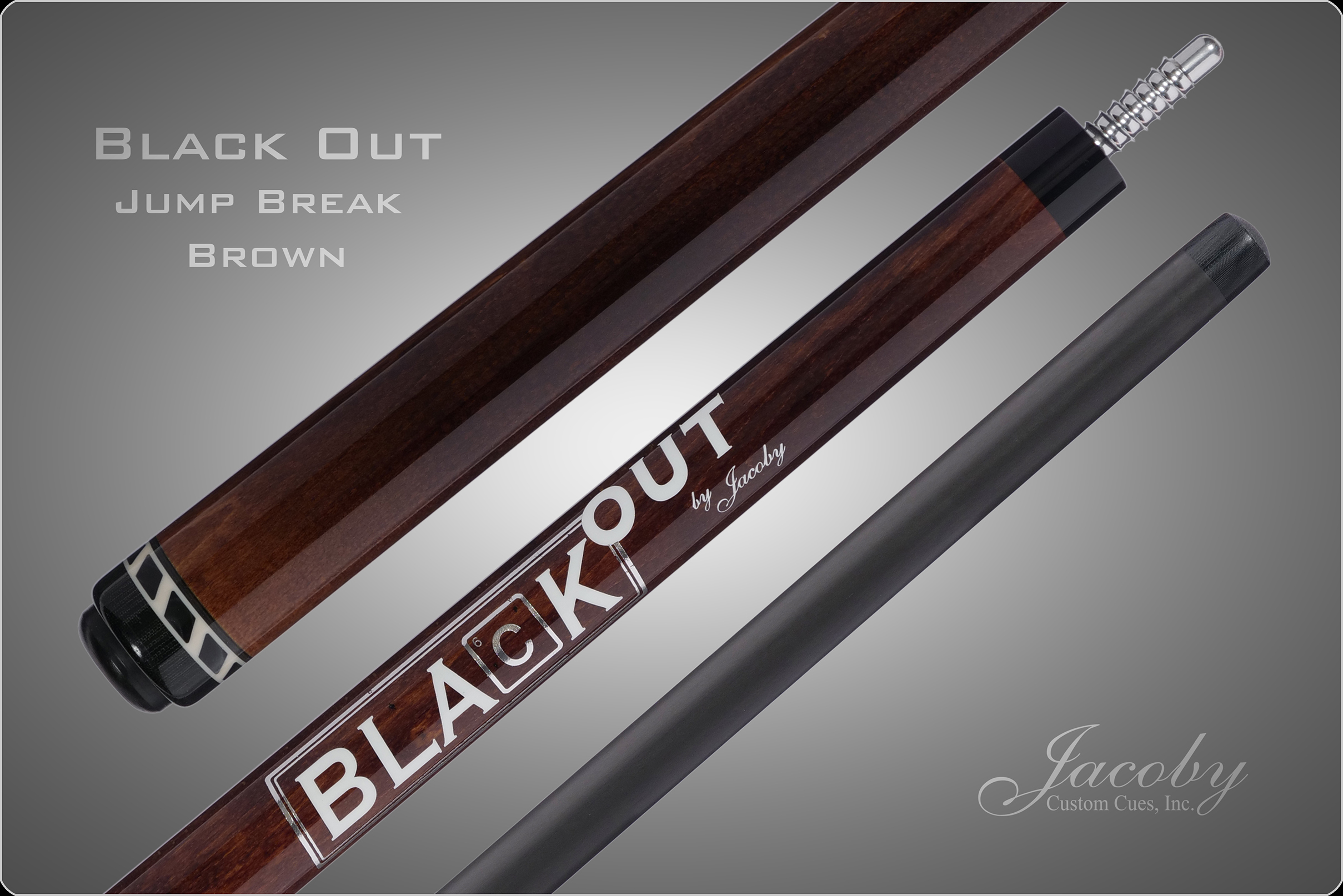 Jacoby Custom Cues BlaCk Out Jump/Break Cue