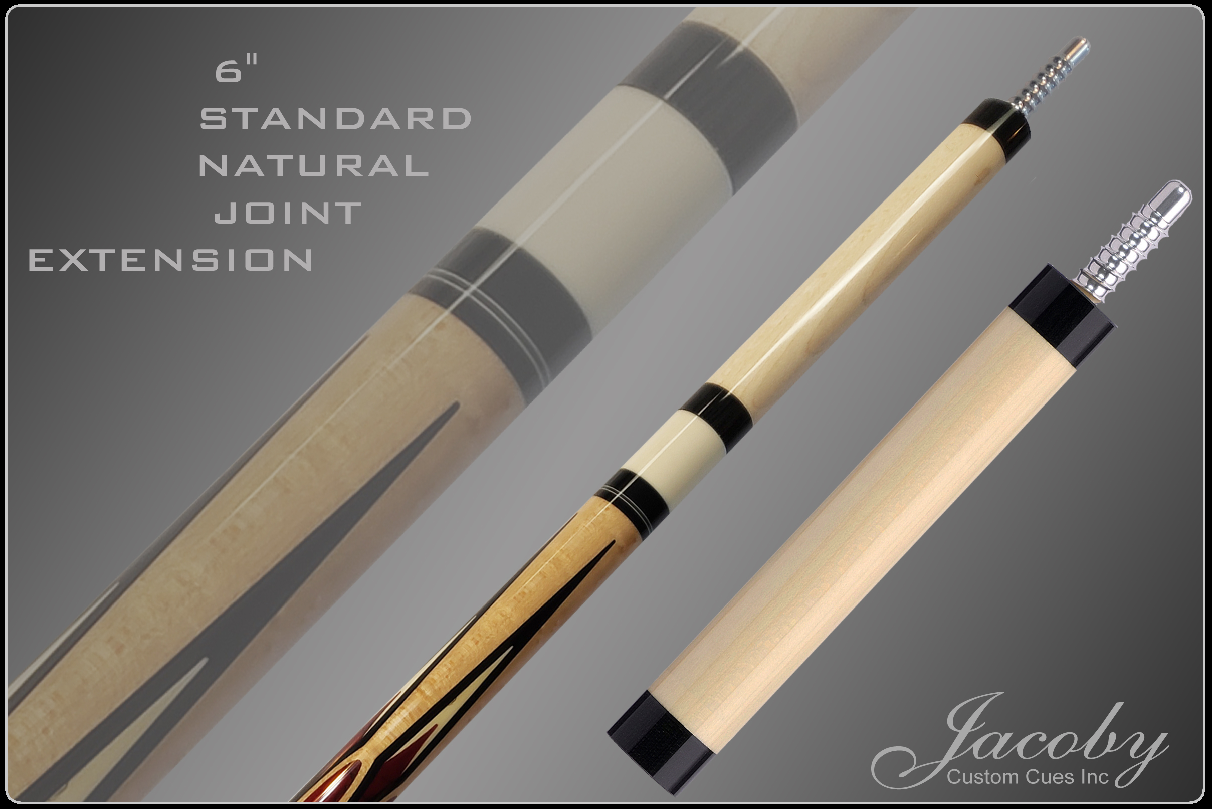 Jacoby Custom Cues 6 Inch Natural Standard Joint Extension