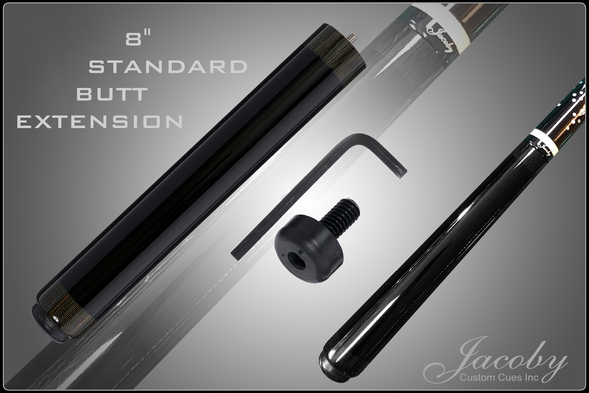 Jacoby Custom Cues 8 Inch Standard Butt Extension