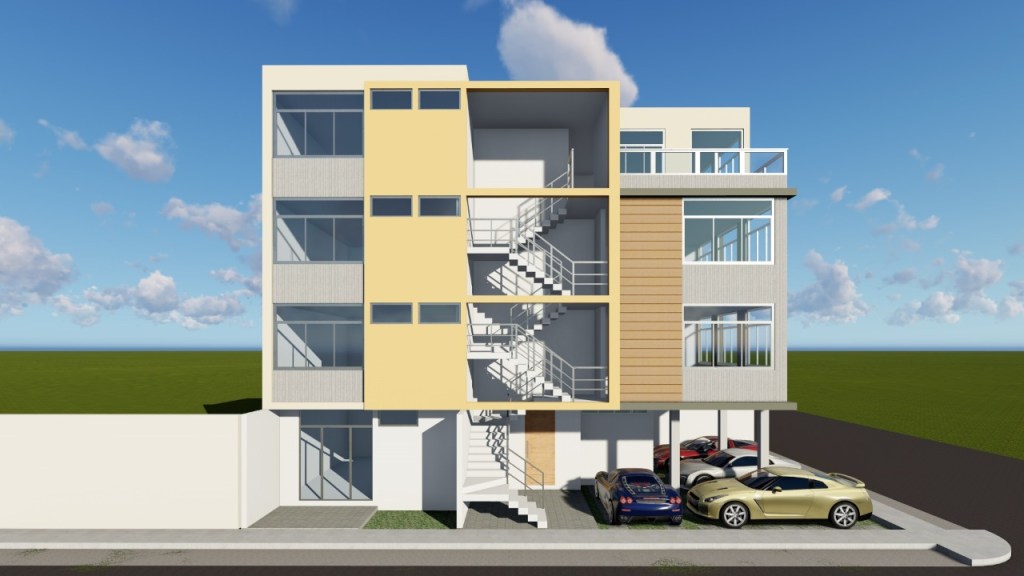Multifamiliar De 4 Pisos Con Departamentos Diferenciados Ja Constructores