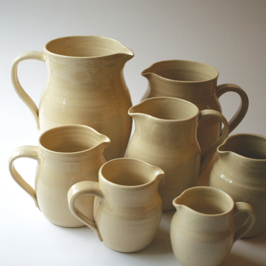 Earthenware jugs Jacqueline Clark Ceramics